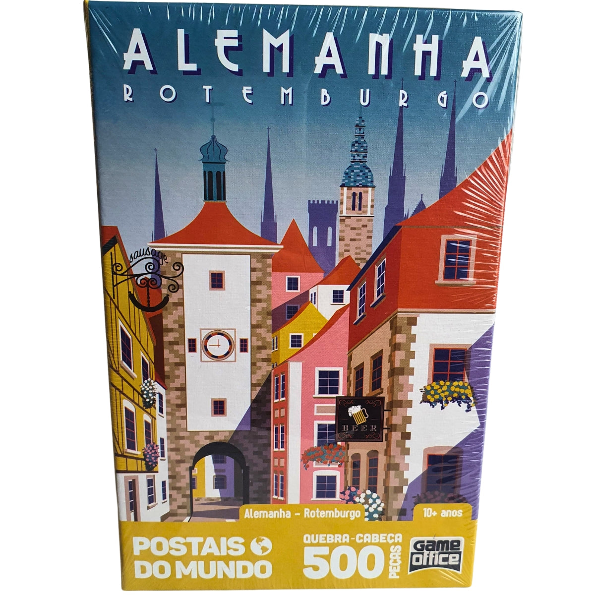 Quebra-Cabeça Toyster Alemanha- Rotemburgo 500 Peças Nano - Postais do Mundo Quebra-Cabeça Toyster Alemanha- Rotemburgo 500 Peças Nano - Postais do Mundo